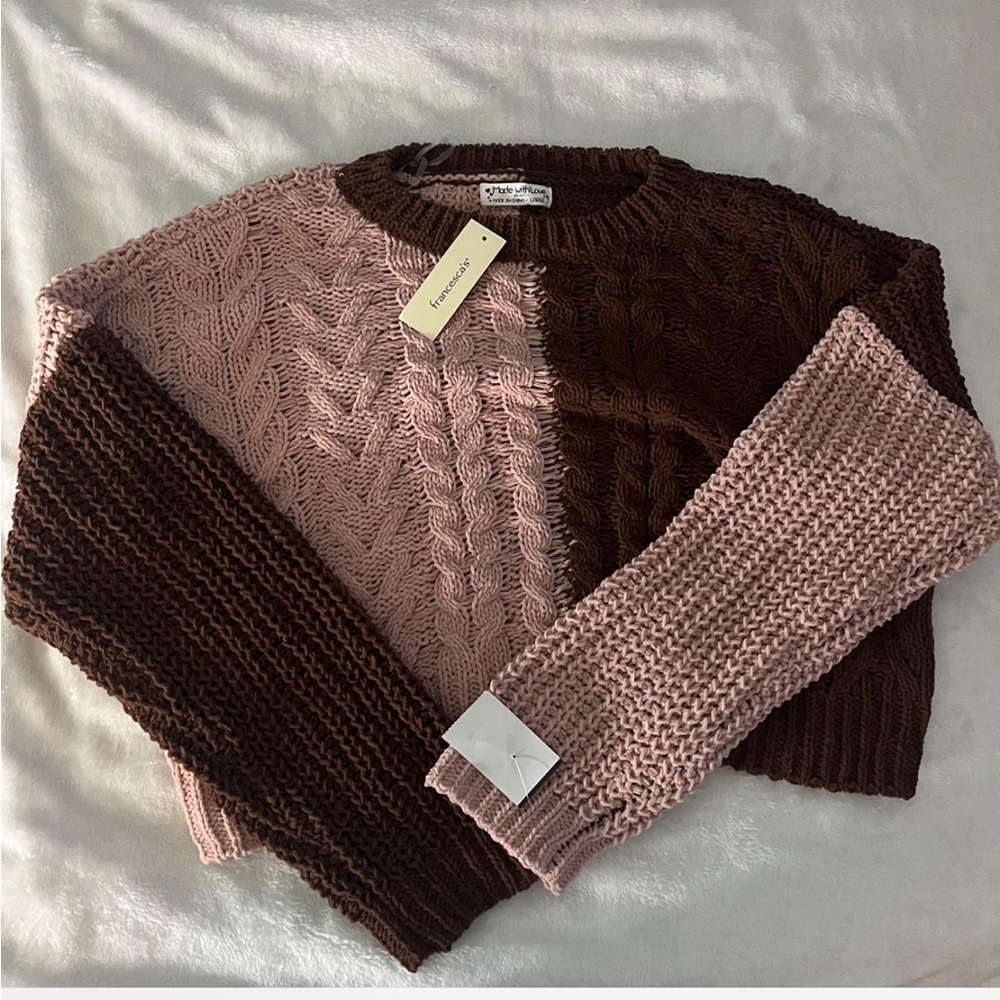 francesca’s sweater women’s L new with tags
